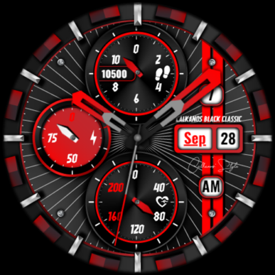 CWF016 Raptor X Watch Face Android Screenshot