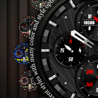 CWF016 Raptor X Watch Face Android Screenshot 3
