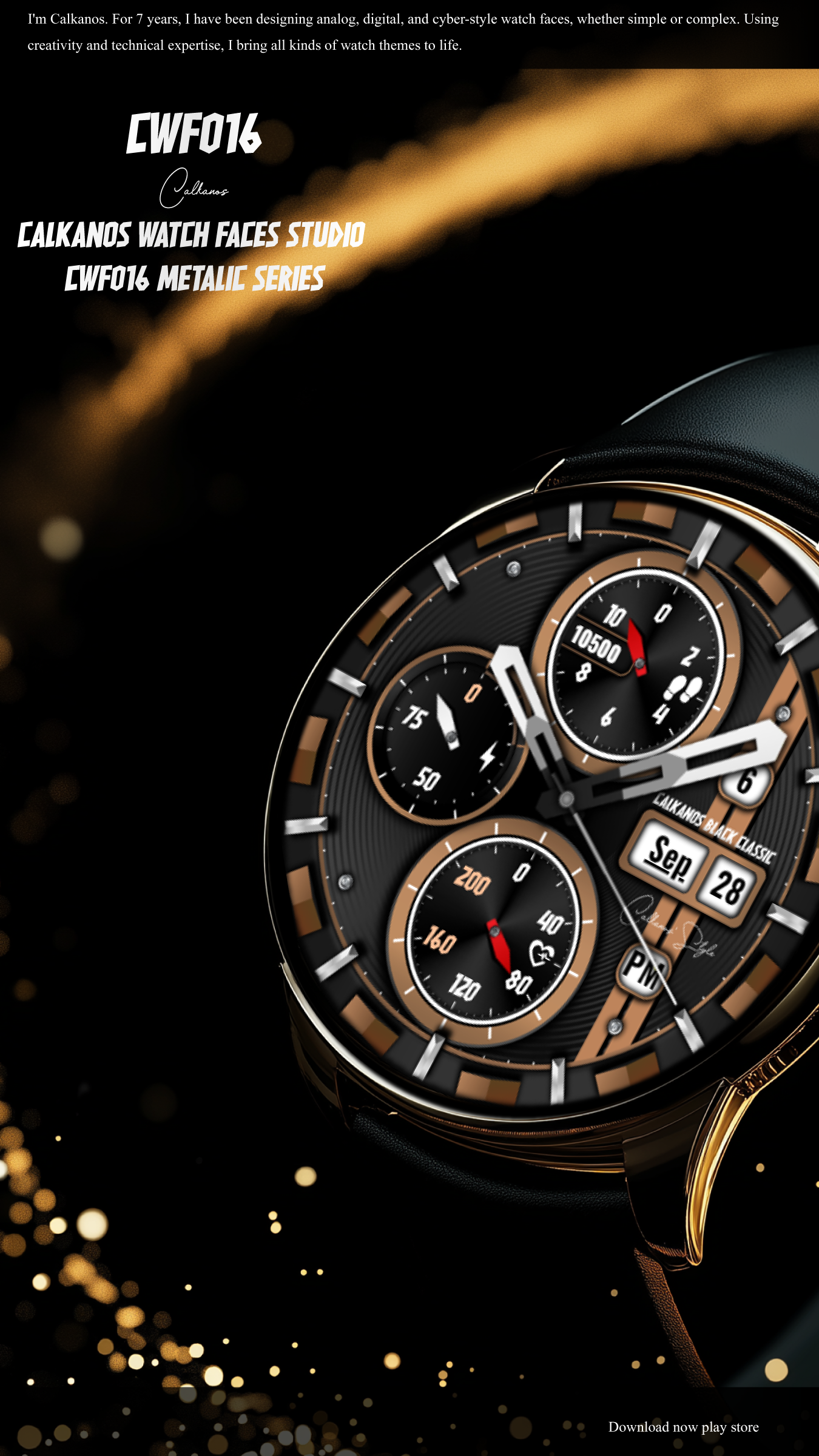 CWF016 Raptor X Watch Face Android Screenshot 4