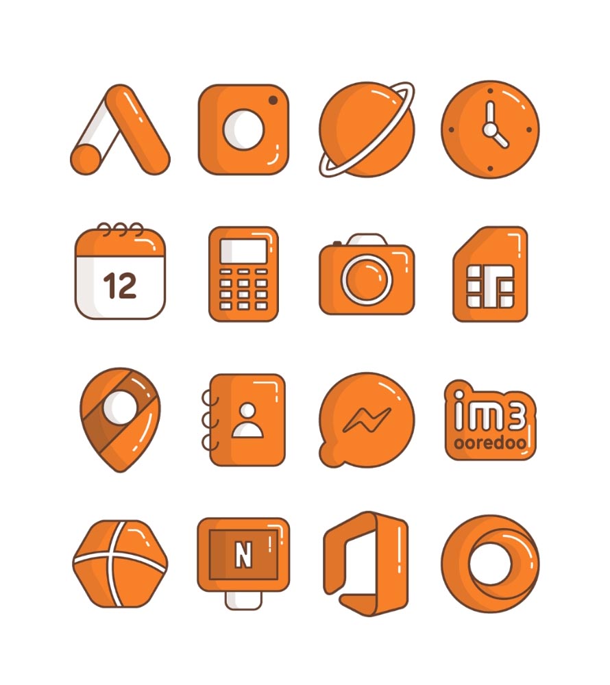 Carrot - Orange icon pack Android Screenshot 3