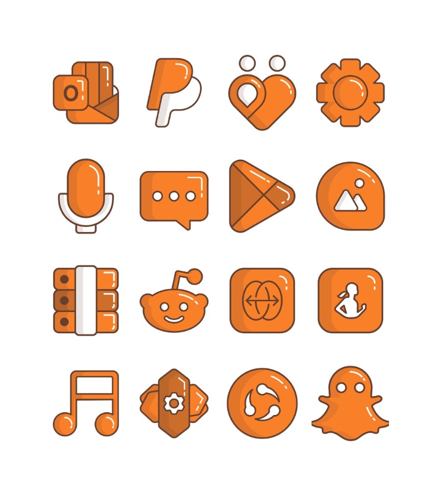 Carrot - Orange icon pack Android Screenshot 4