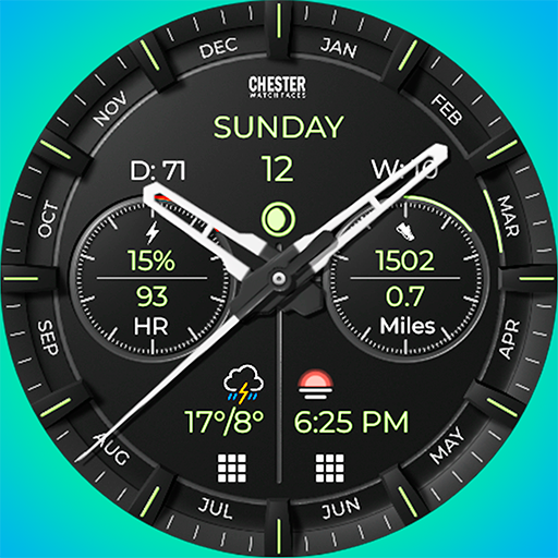 Chester Modern watch face Android Screenshot