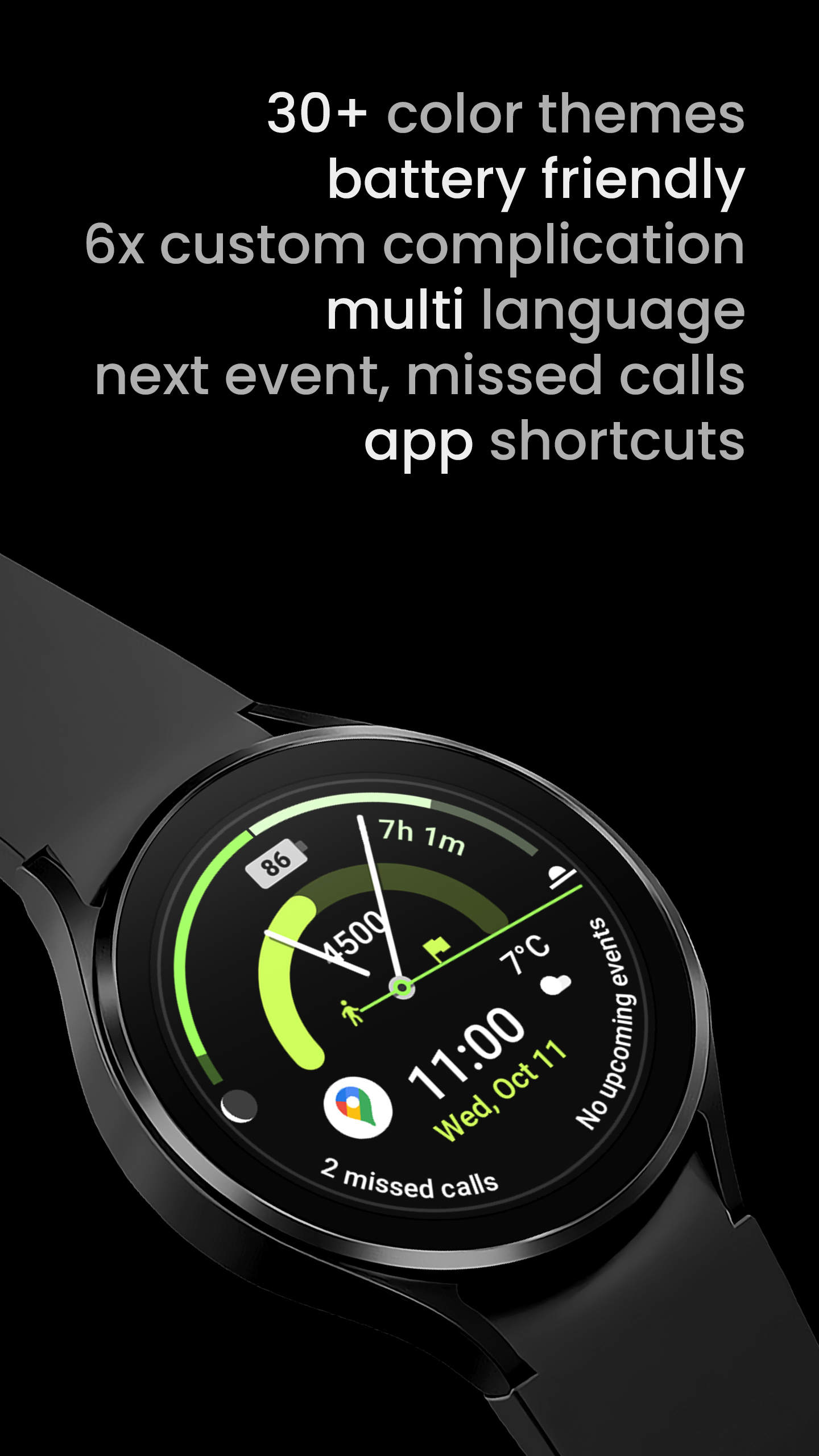 Chrono Watch Face Android Screenshot 3