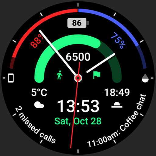 Chrono Watch Face Android Screenshot