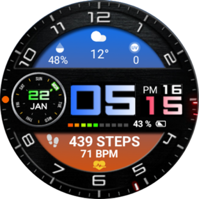 Color Digital WearOS NTV68 Android Screenshot
