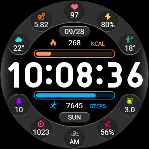【Custom】Text Clock Component Android Screenshot