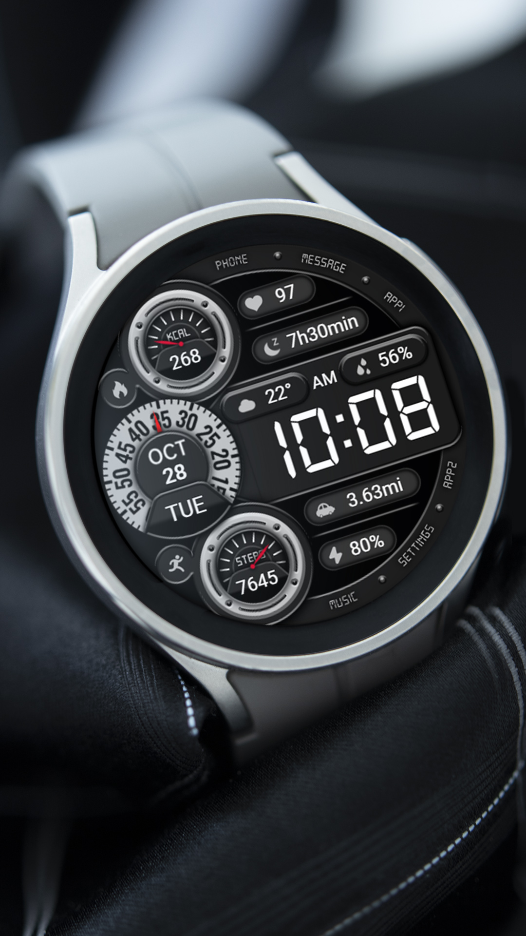【Customize】Turntable Clock Android Screenshot 3