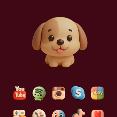 Cuties - Icon Pack Android Screenshot 2