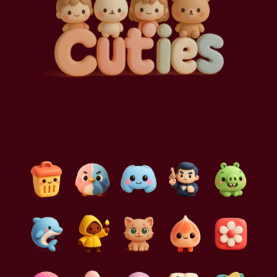 Cuties - Icon Pack Android Screenshot 3