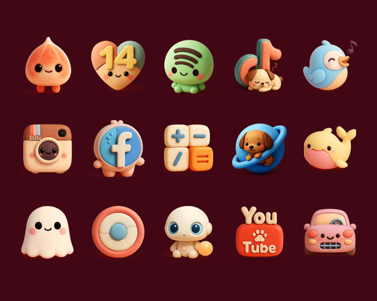 Cuties - Icon Pack Android Screenshot 4