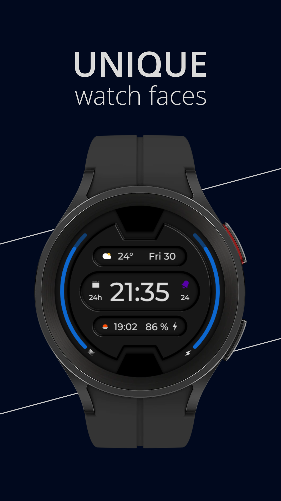 DADAM56: Digital Watch Face Android Screenshot 2