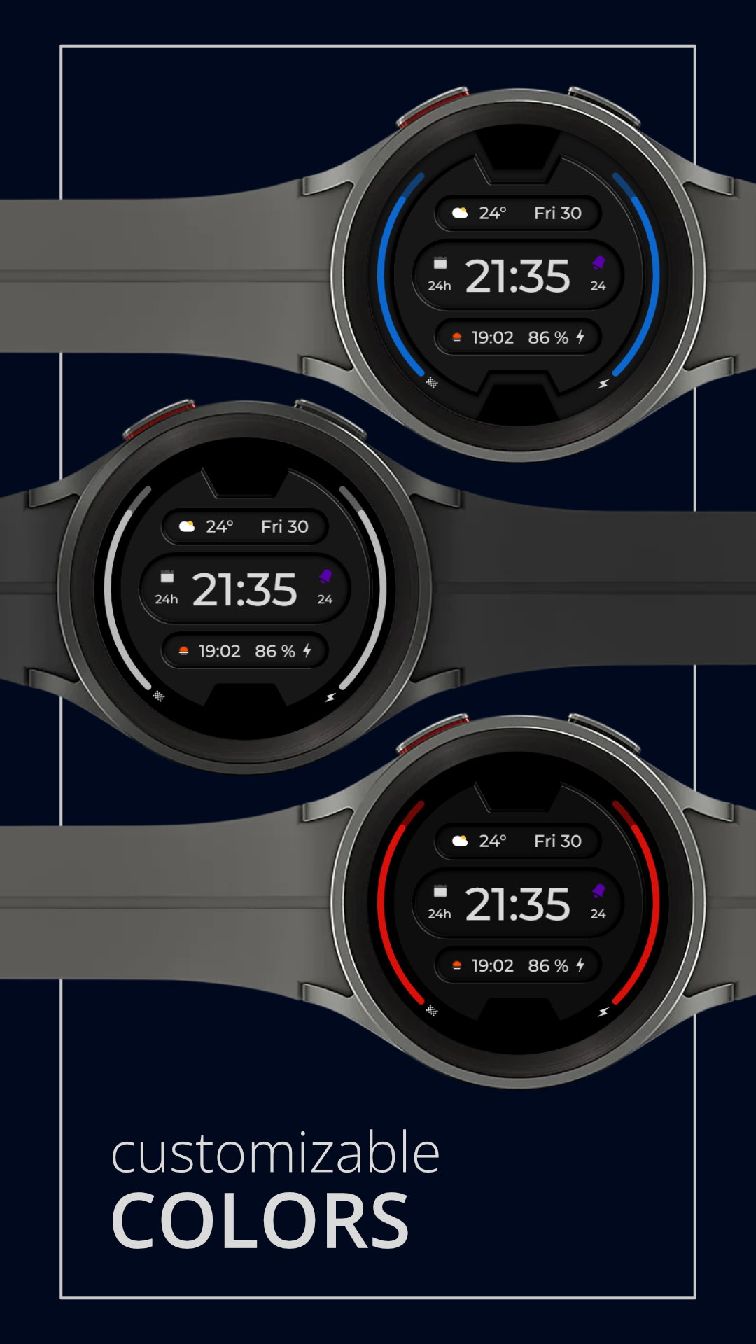 DADAM56: Digital Watch Face Android Screenshot 4