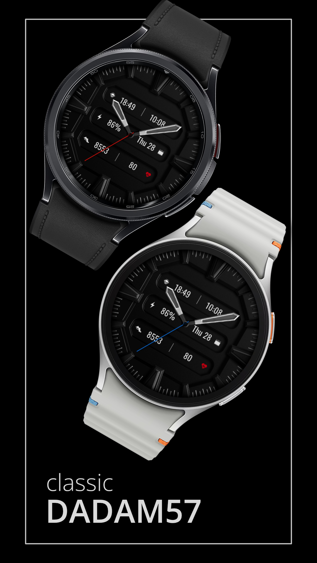 DADAM57: Classic Watch Face Android Screenshot 2