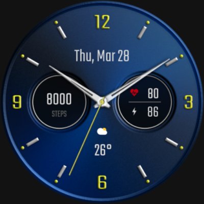 DADAM58B: Classic Watch Face Android Screenshot