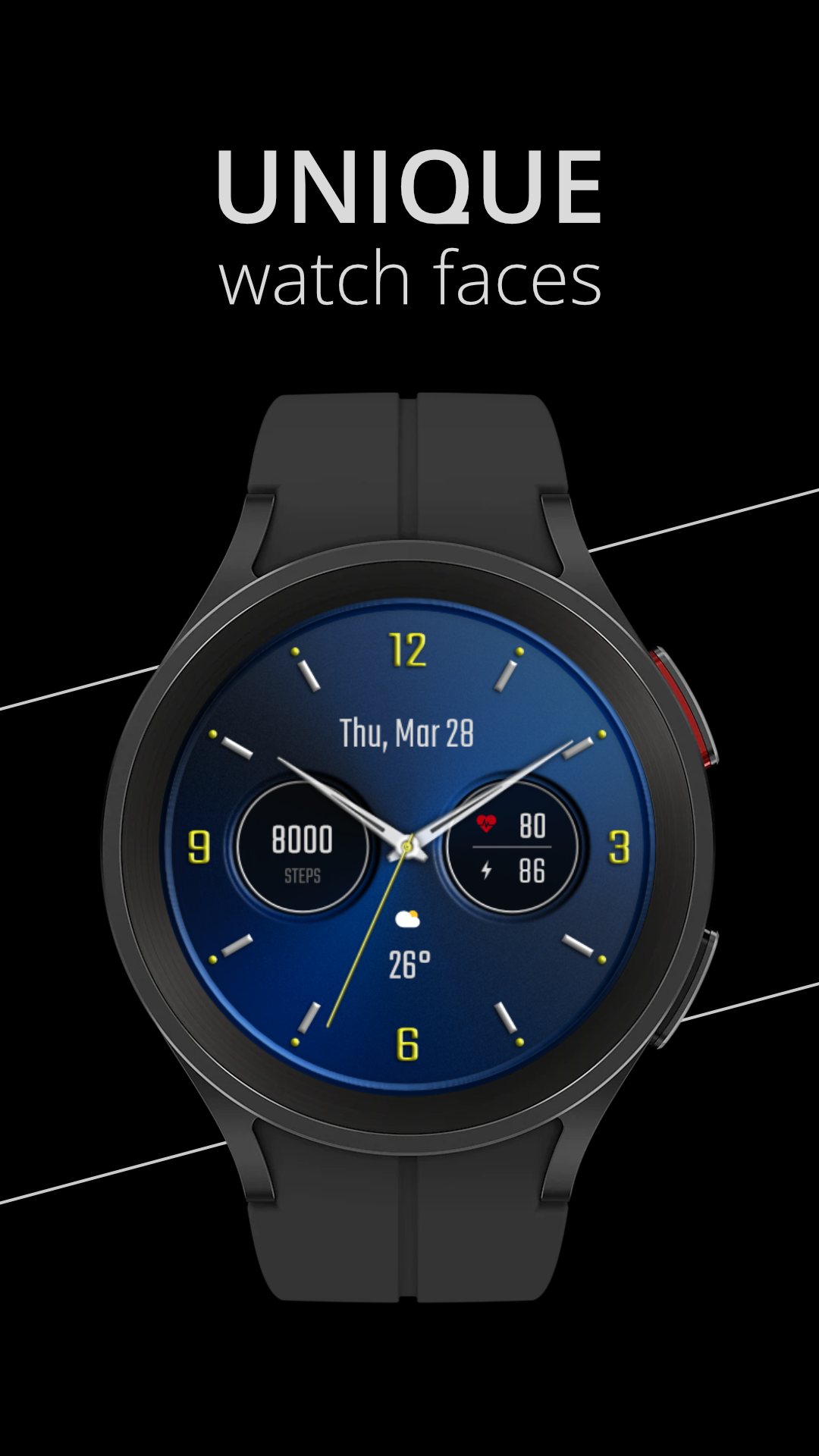 DADAM58B: Classic Watch Face Android Screenshot 2