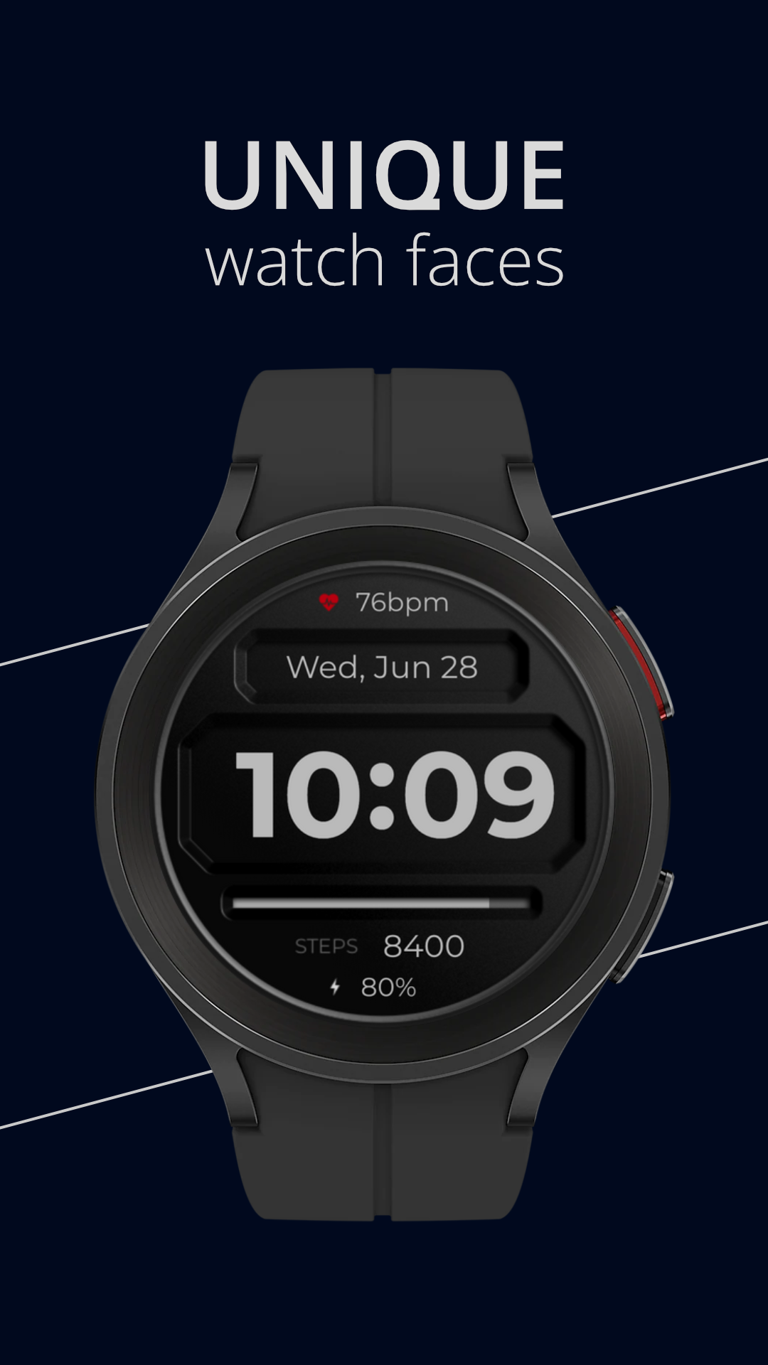 DADAM59: Digital Watch Face Android Screenshot 2