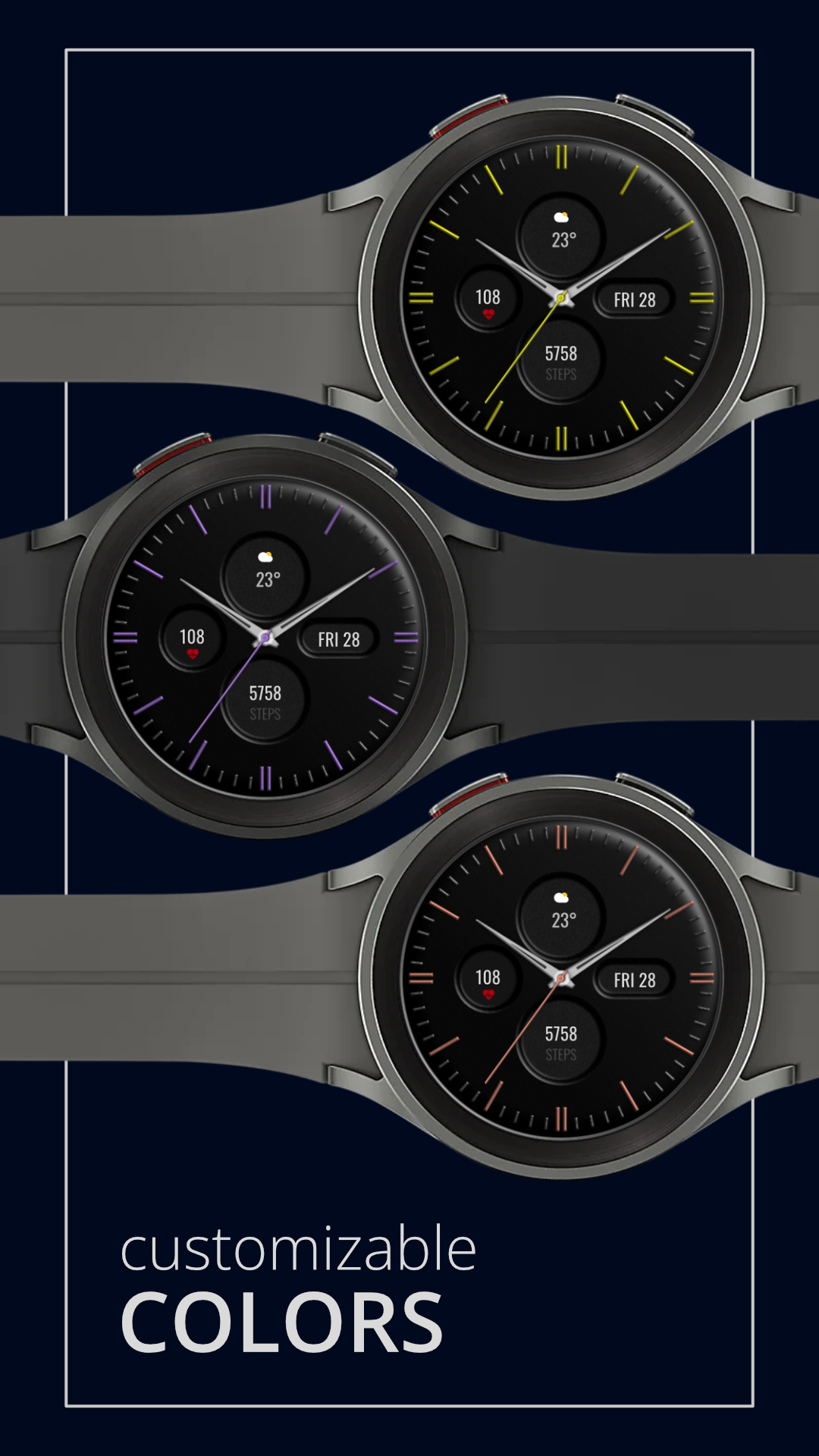 DADAM60: Minimal Watch Face Android Screenshot 3