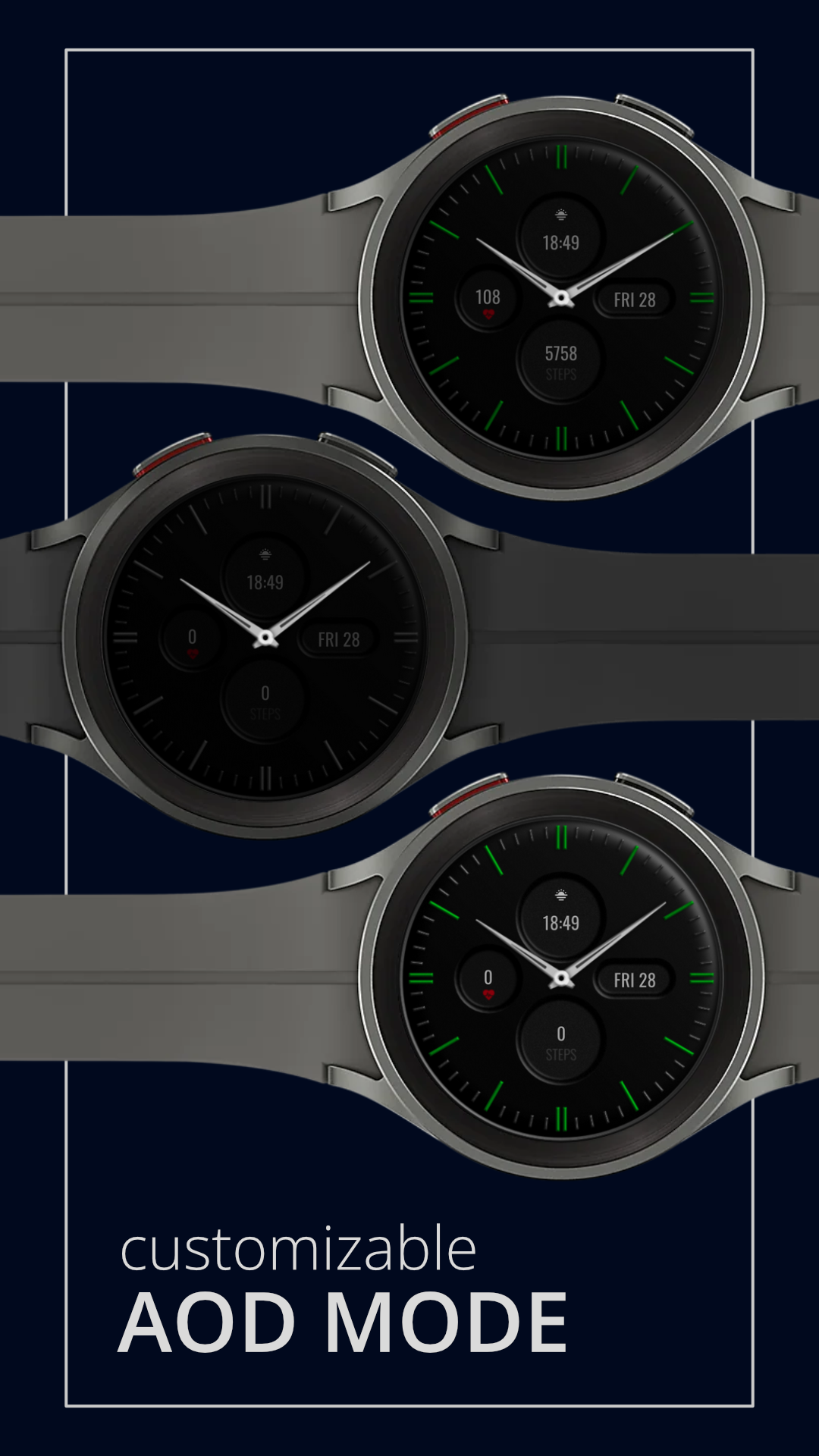 DADAM60: Minimal Watch Face Android Screenshot 4
