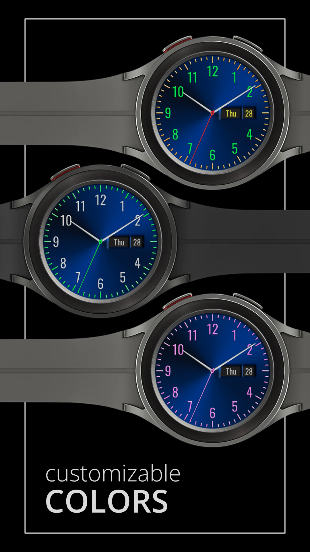 DADAM61B: Classic Watch Face Android Screenshot 3