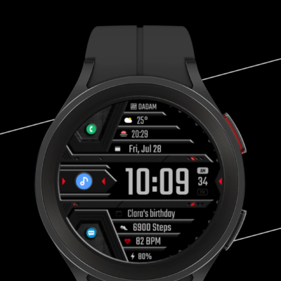 DADAM62: Smart Digi Watch Face Android Screenshot 2