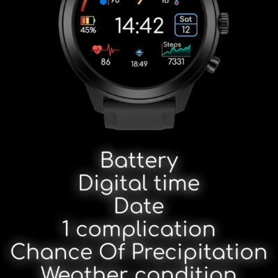 Digital Watchface D14 Android Screenshot 3