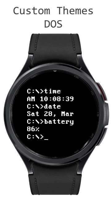 DosFace Watch Face Android Screenshot 2