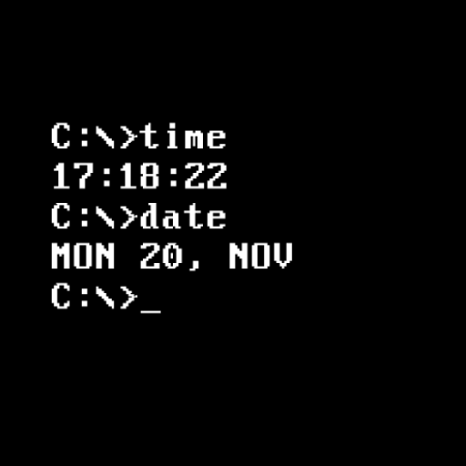 DosFace Watch Face Android Screenshot