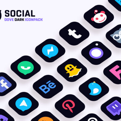Dove Dark : Icon Pack Android Screenshot 3