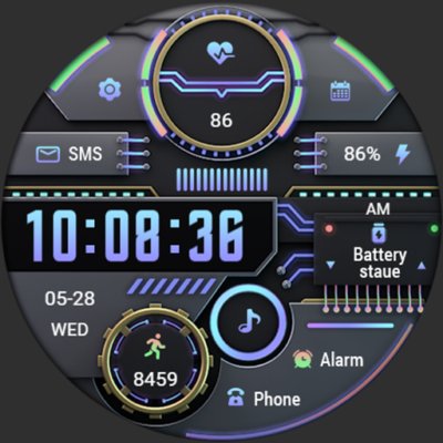 Dynamic Desktop ZKin Watch Android Screenshot