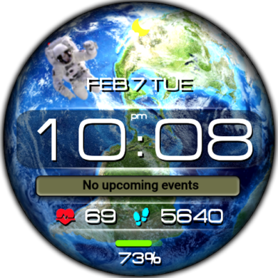 Earth MOD space animated Android Screenshot