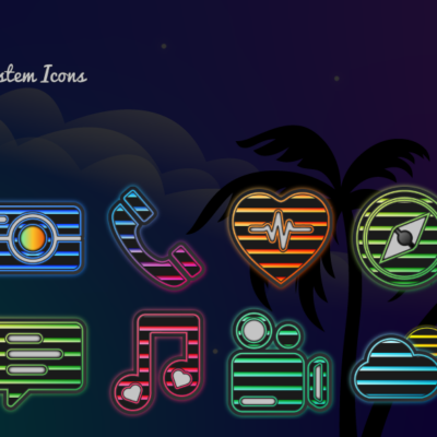 Firefly Neon Icon Pack Android Screenshot 2