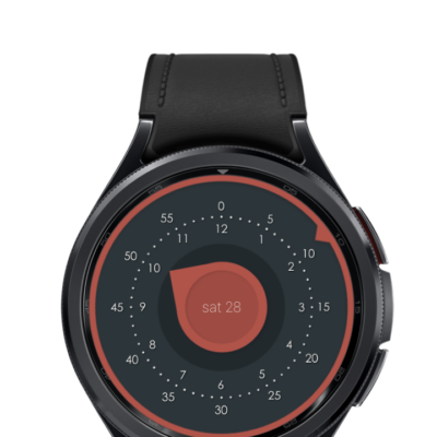 Flat Watch Face Android Screenshot 2