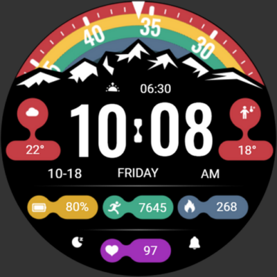 Fusion Of Mountains ZKin Watch Android Screenshot