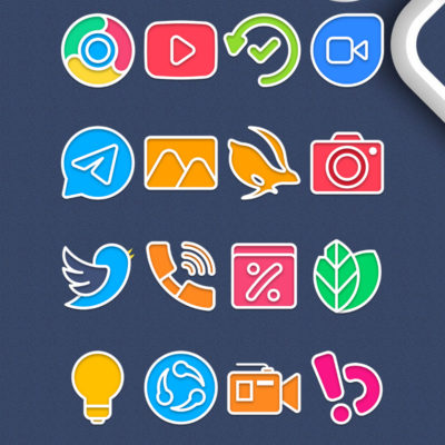 Garis Light - Lines Icon Pack Android Screenshot 2