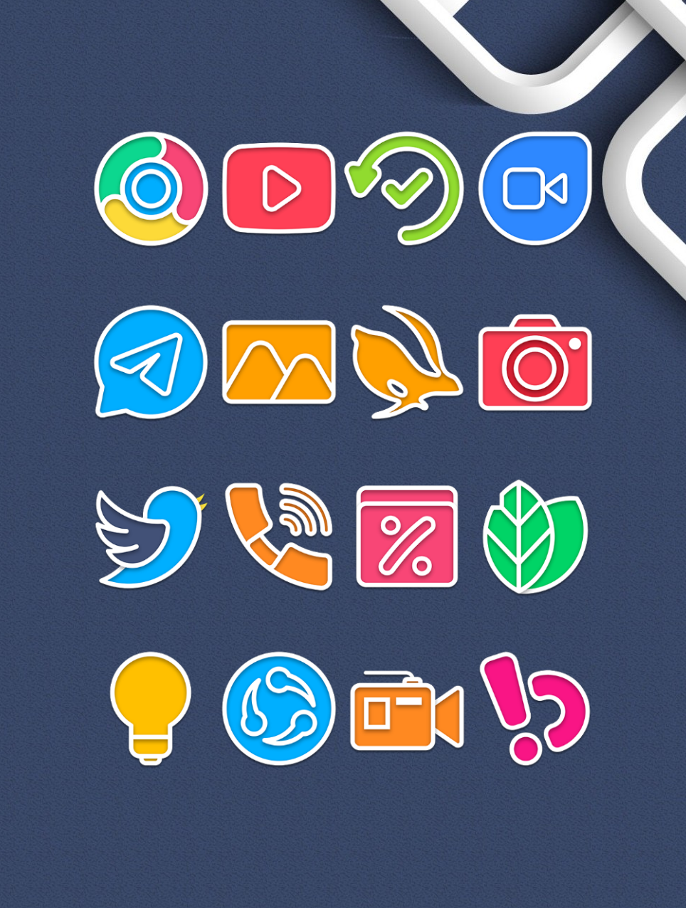 Garis Light - Lines Icon Pack Android Screenshot 2