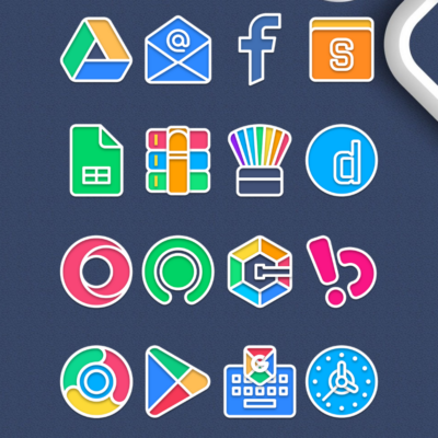 Garis Light - Lines Icon Pack Android Screenshot 3