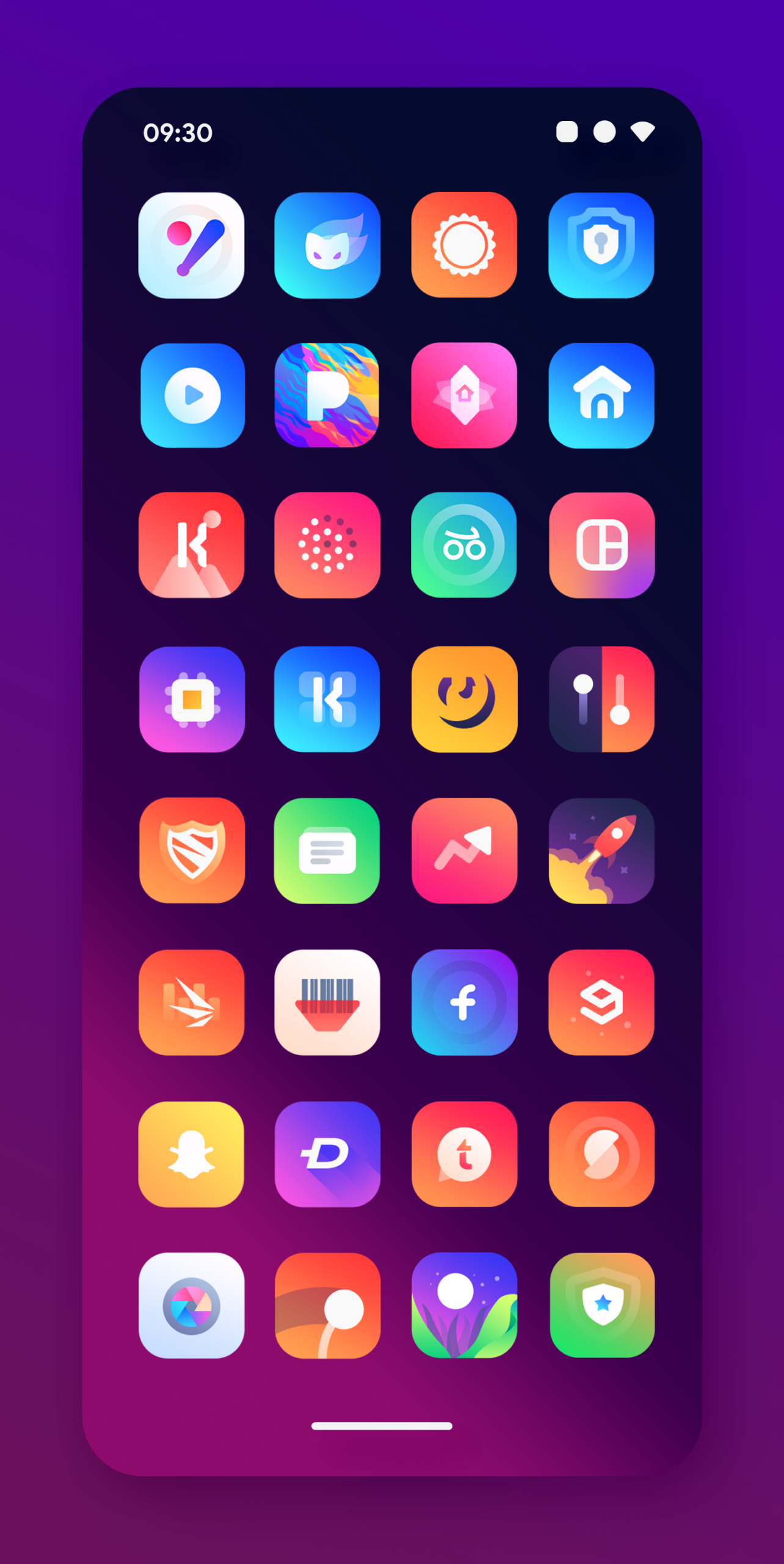 Gladient Icon Pack iOS Style Android Screenshot 2