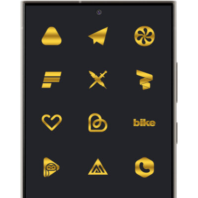 Golden Gradient Icon Pack Android Screenshot 3