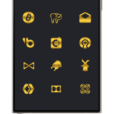 Golden Gradient Icon Pack Android Screenshot 4