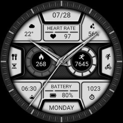 Grey Multifunctional ZKinWatch Android Screenshot