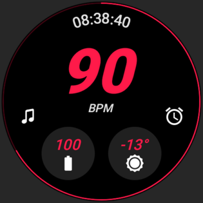 Heart Rate Watch face Android Screenshot