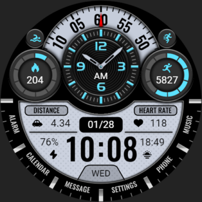 【Hybrid】Blue Tones Turntable Android Screenshot