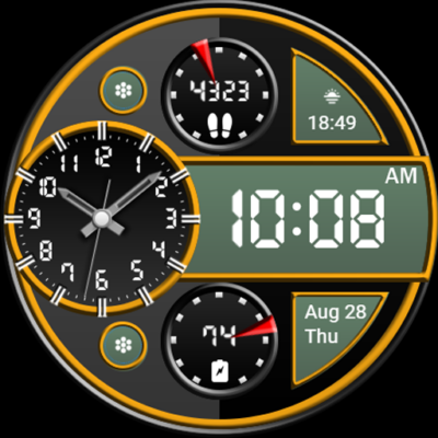 Key WF70 Luxury Watch Face Android Screenshot