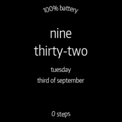 Letters Watch Face Android Screenshot