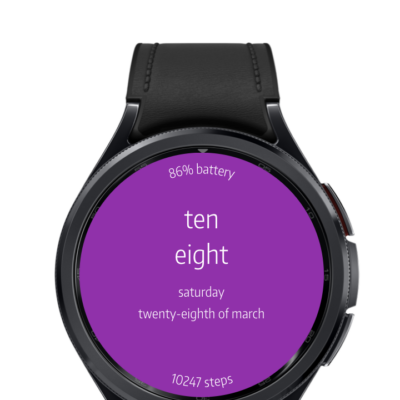 Letters Watch Face Android Screenshot 2