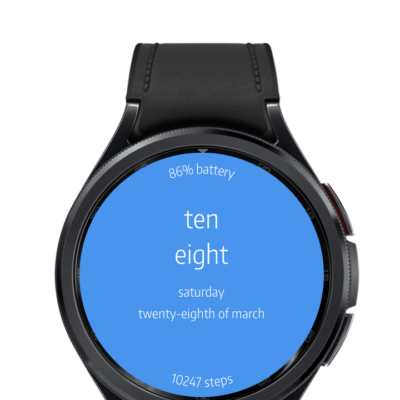 Letters Watch Face Android Screenshot 3