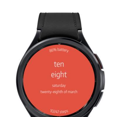 Letters Watch Face Android Screenshot 4