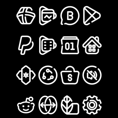 LineBula White - Icon Pack Android Screenshot 3