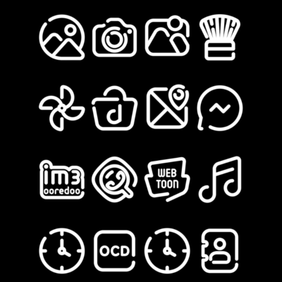 LineBula White - Icon Pack Android Screenshot 4