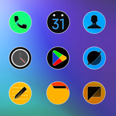MIUl Circle Fluo - Icon Pack Android Screenshot 3